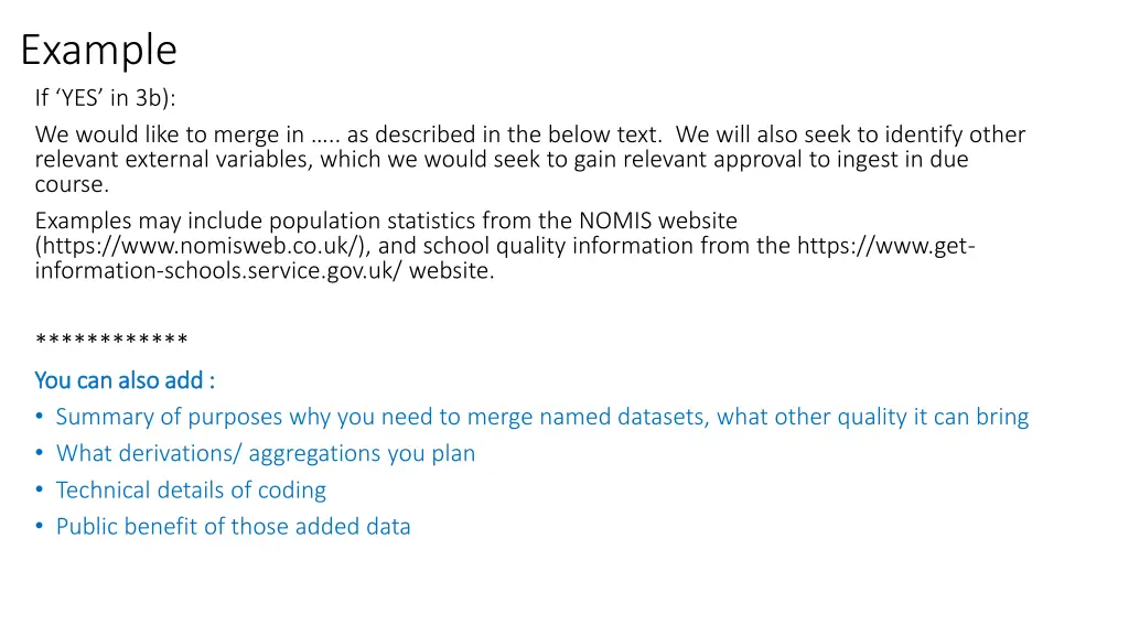 example if yes in 3b we would like to merge