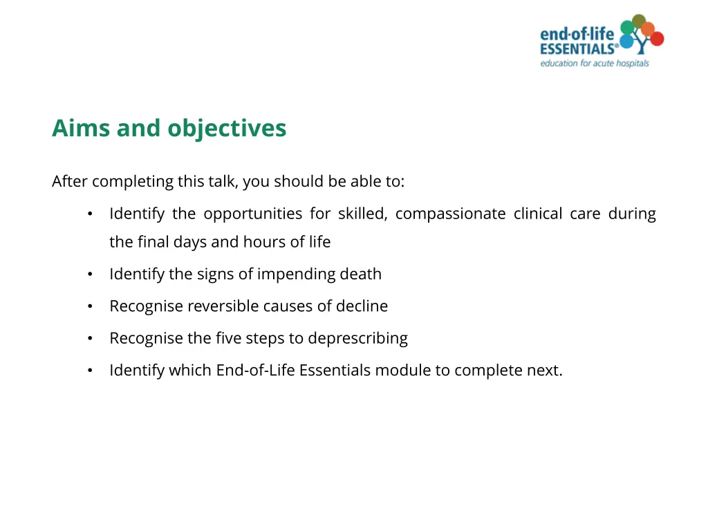 aims and objectives