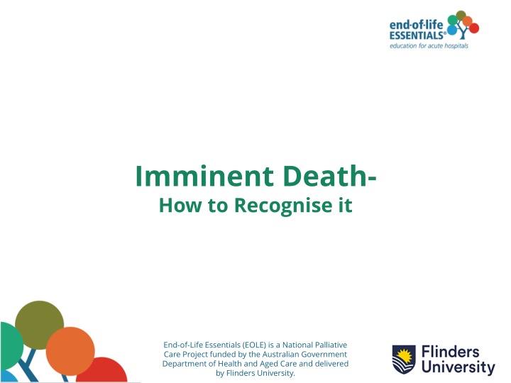 imminent death how to recognise it