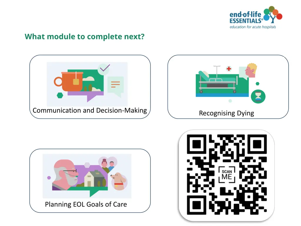 what module to complete next