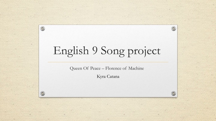 english 9 song project