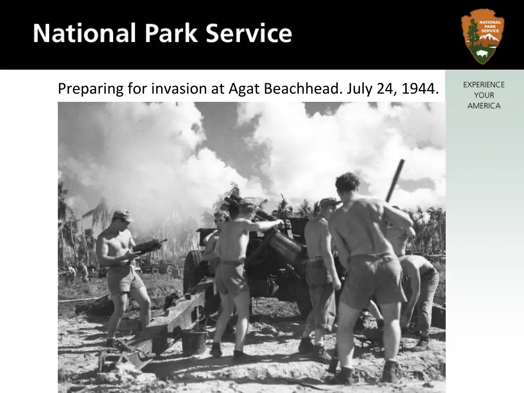preparing for invasion at agat beachhead july