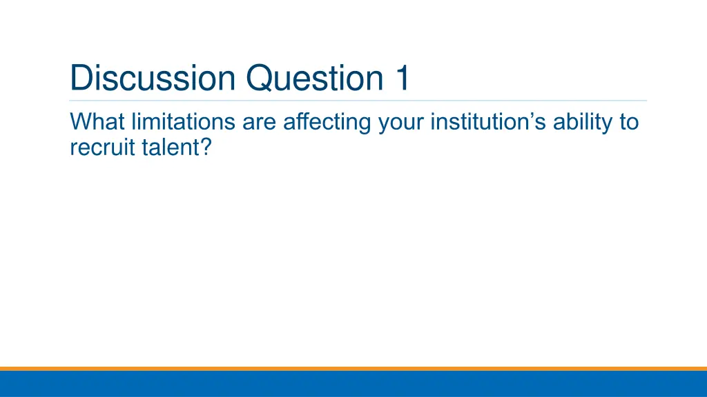 discussion question 1 what limitations
