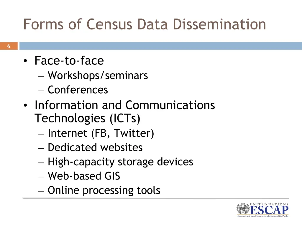 forms of census data dissemination 1
