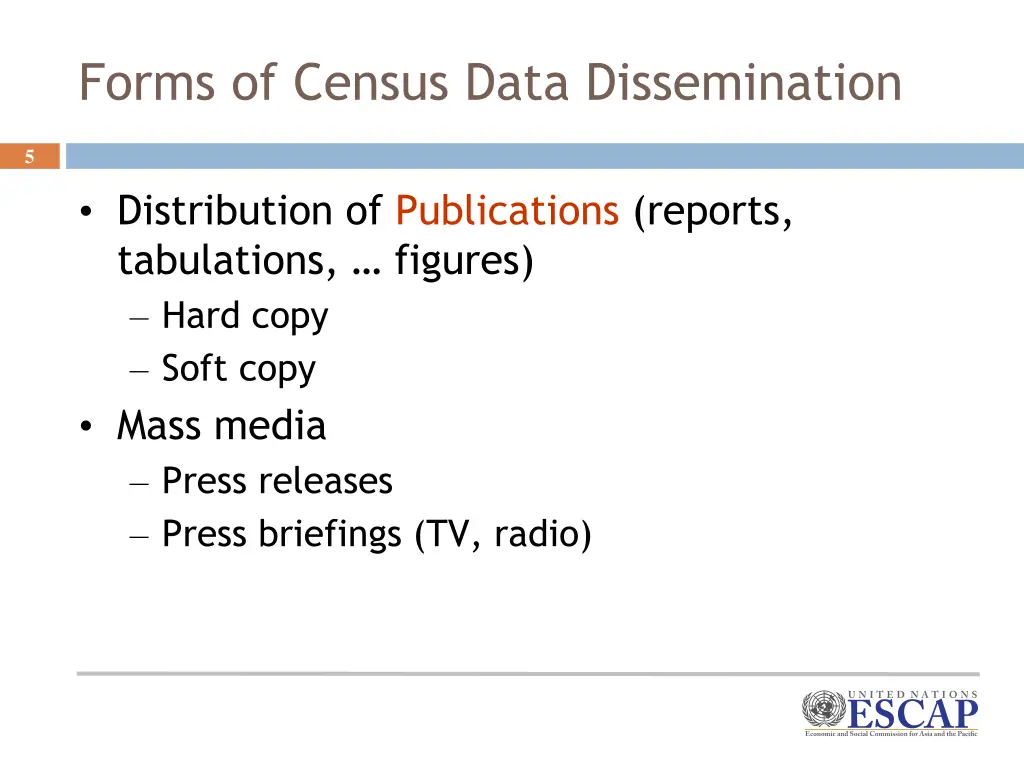 forms of census data dissemination
