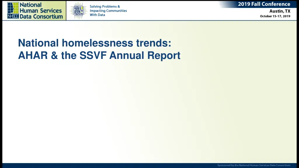 national homelessness trends ahar the ssvf annual
