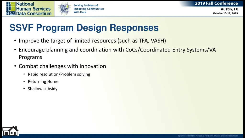 ssvf program design responses
