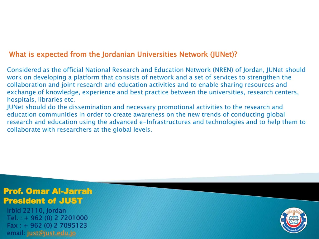 what is expected from the jordanian universities