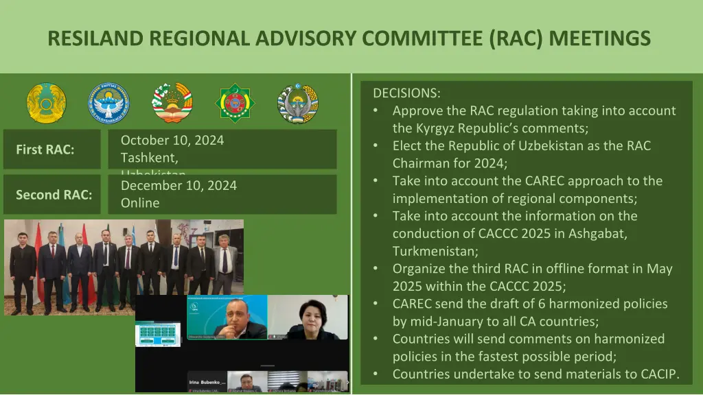 resiland regional advisory committee rac meetings