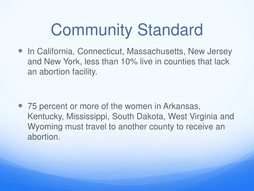 community standard
