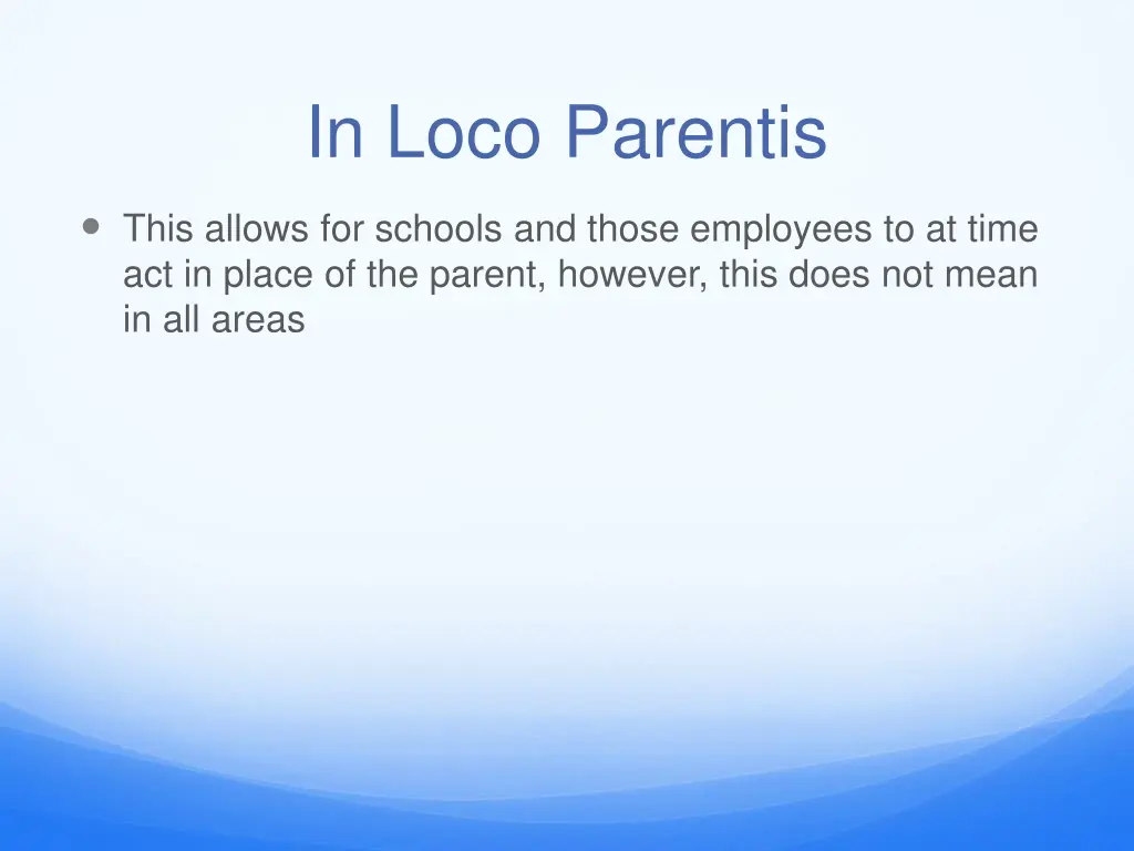 in loco parentis