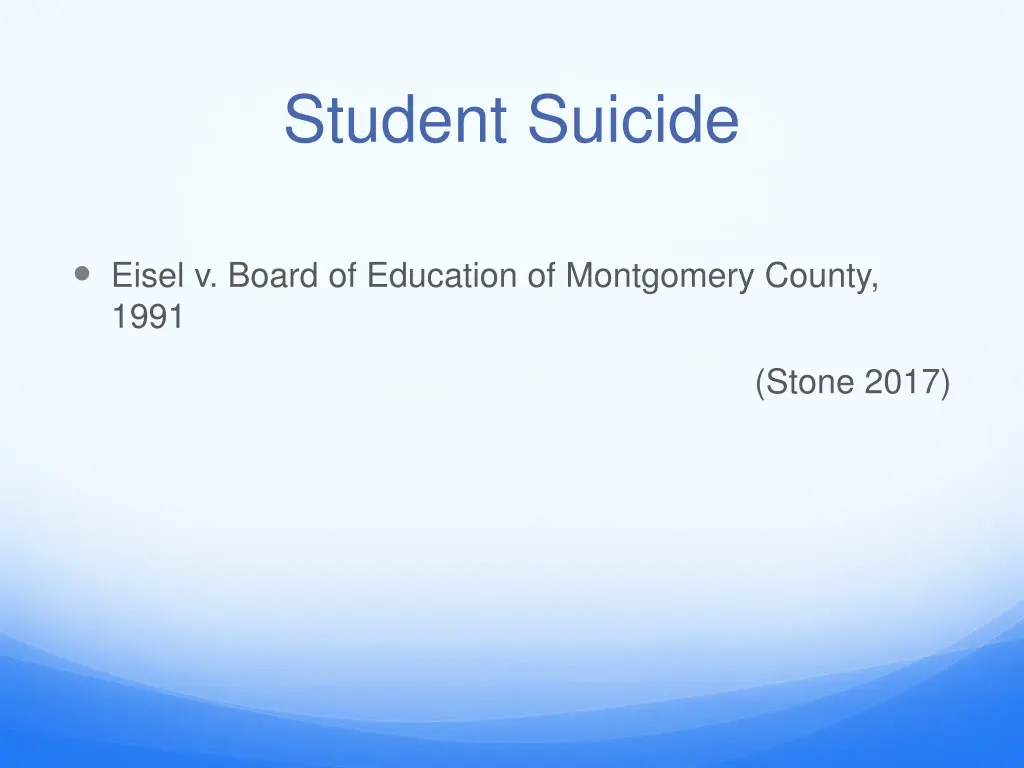 student suicide