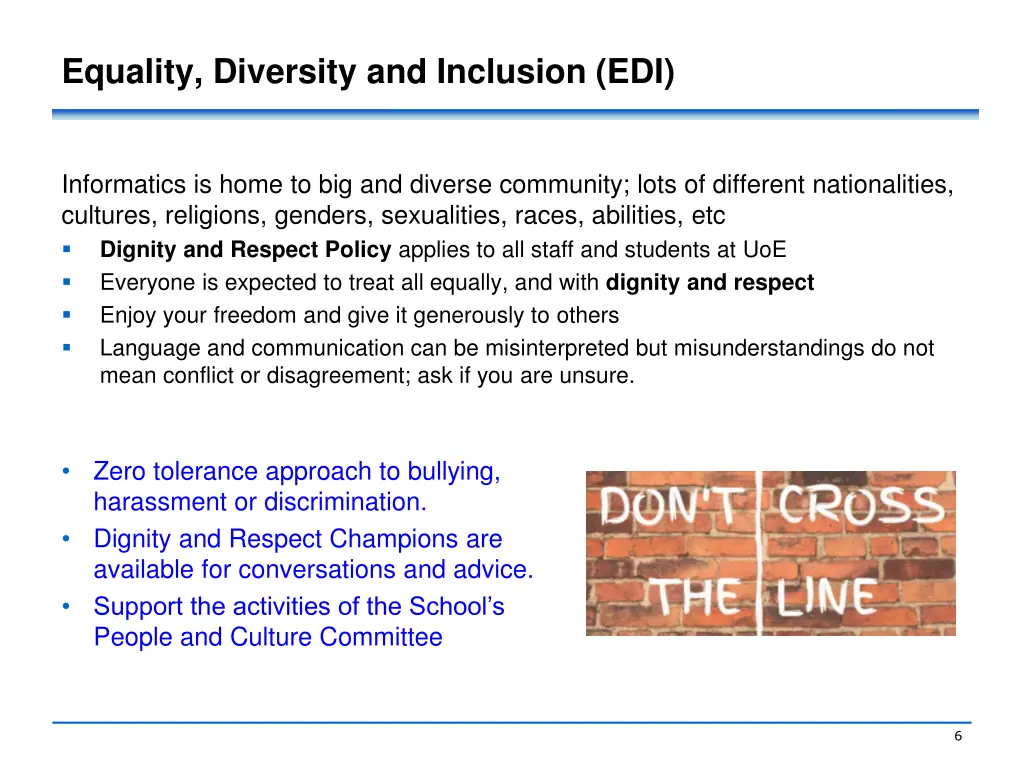 equality diversity and inclusion edi