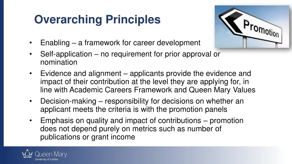 overarching principles