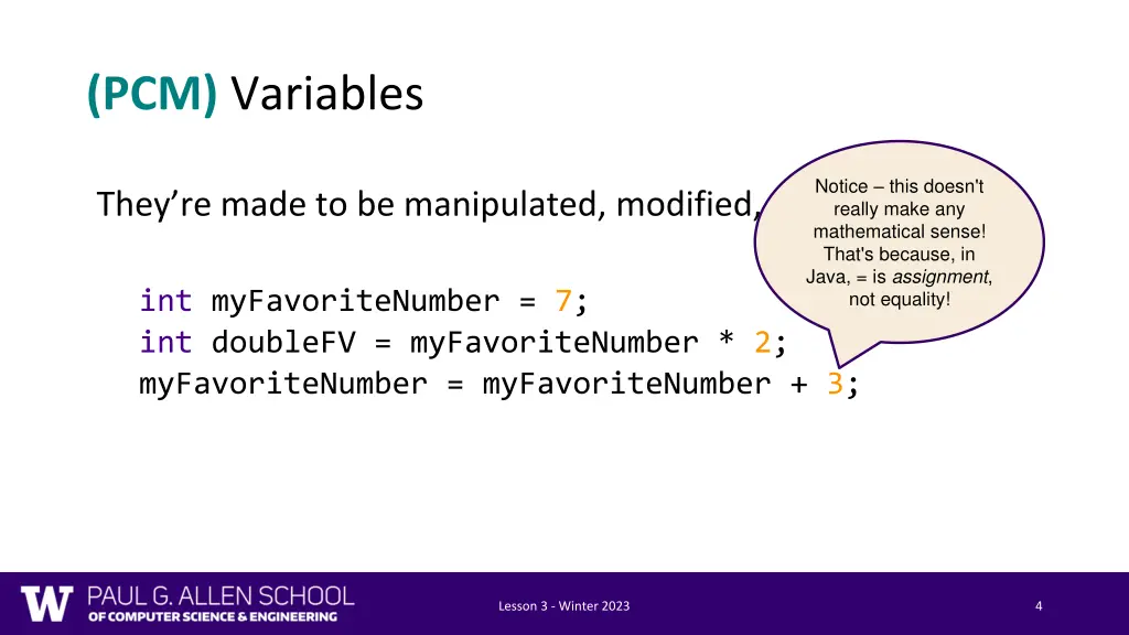 pcm variables 1