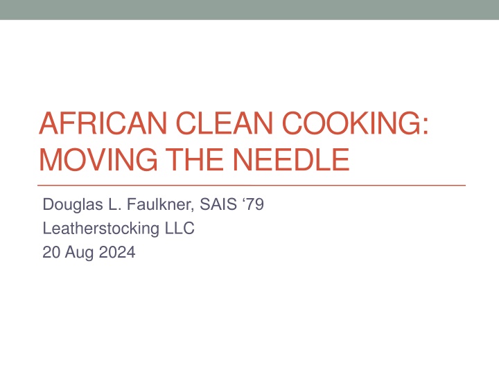 african clean cooking moving the needle