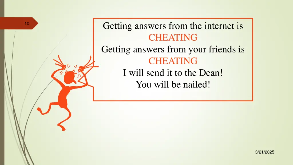 getting answers from the internet is cheating