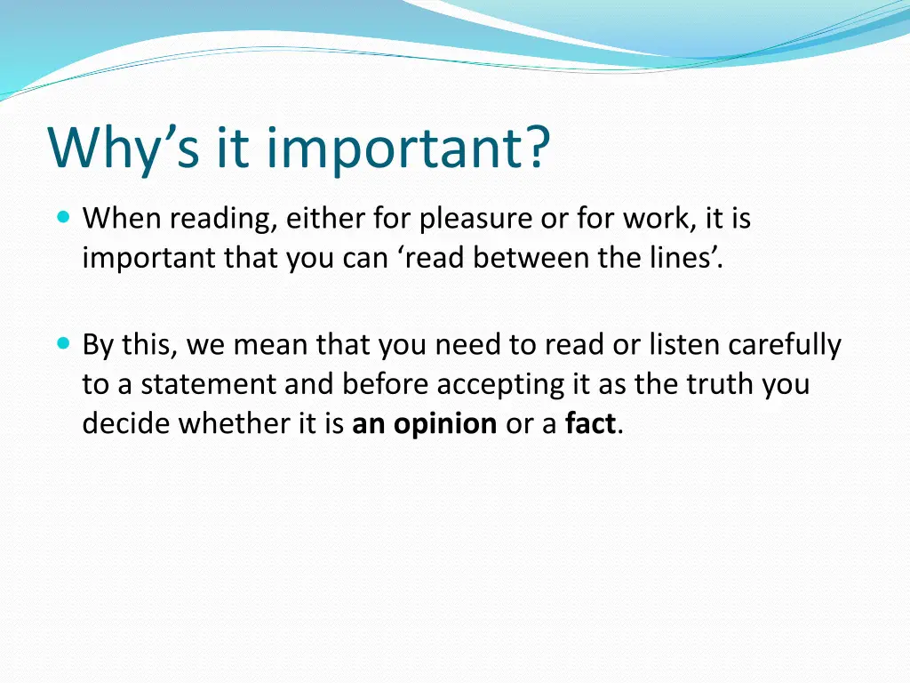why s it important
