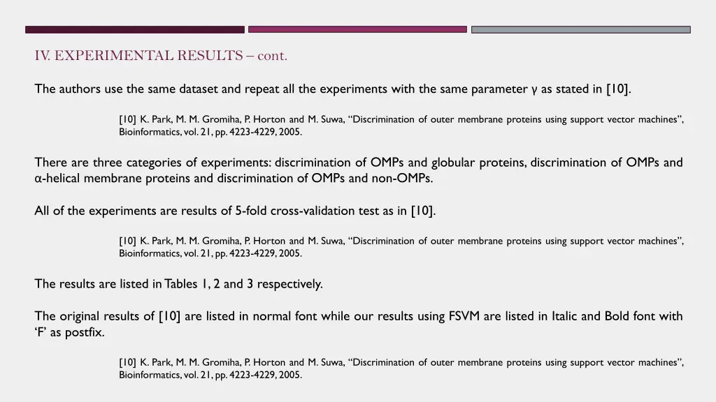 iv experimental results cont