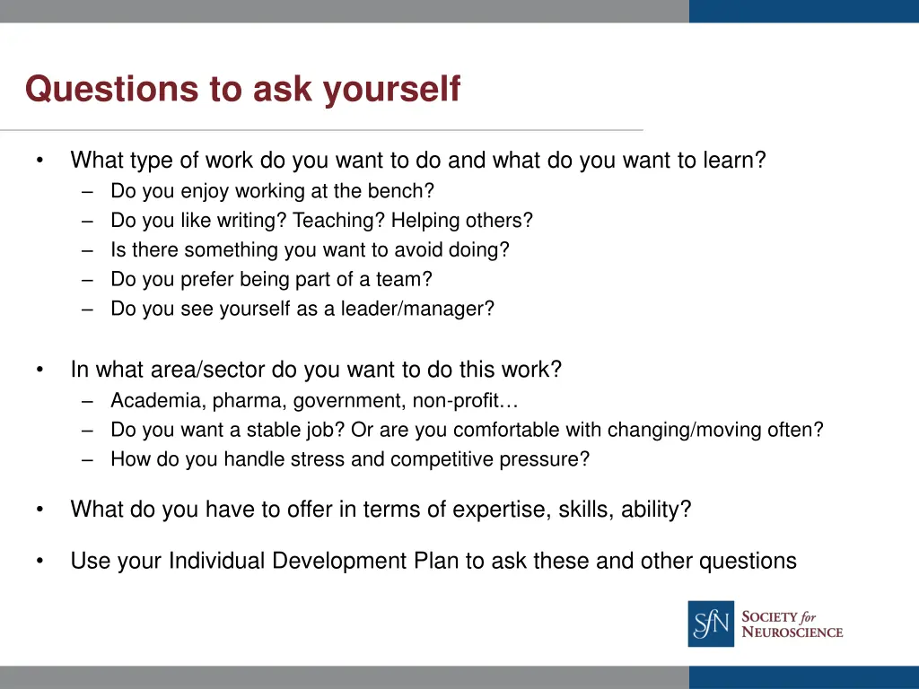 questions to ask yourself