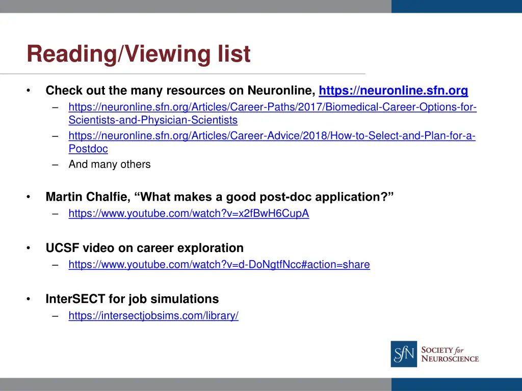 reading viewing list