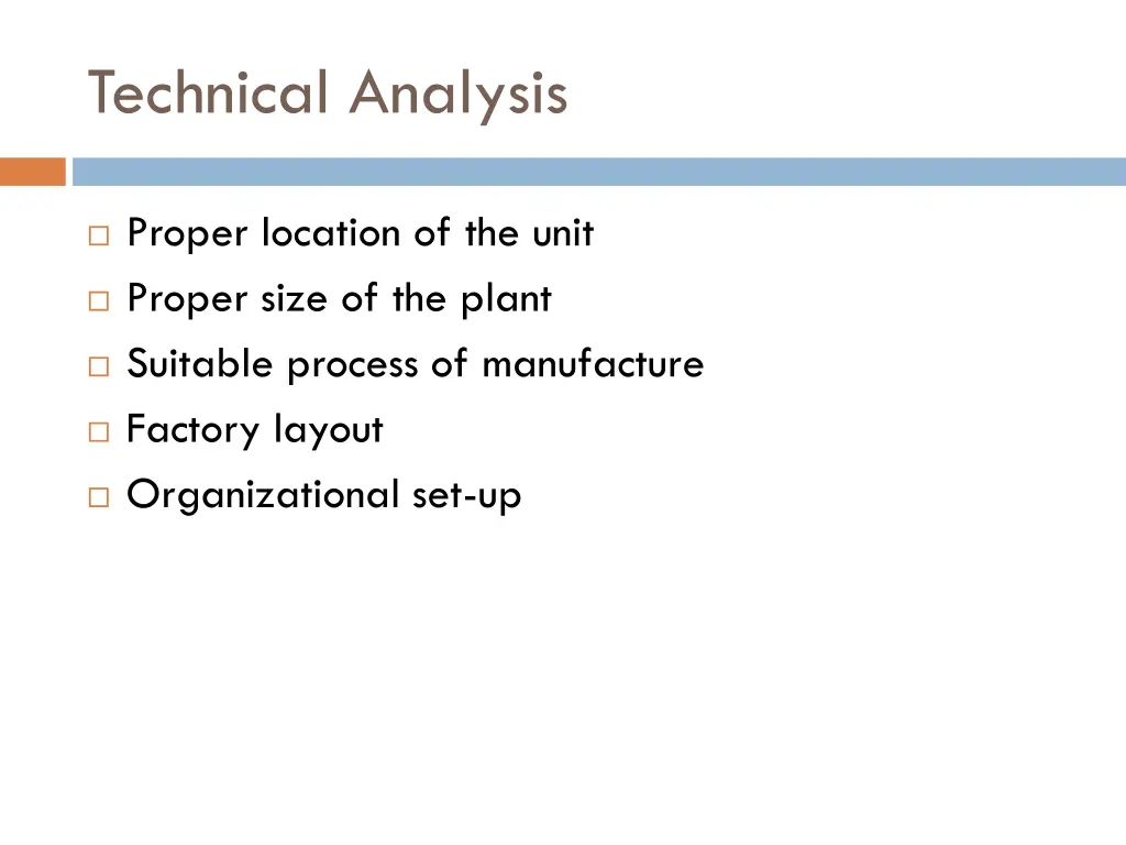 technical analysis