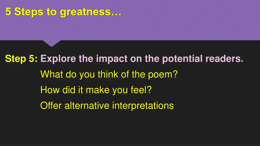 5 steps to greatness 4