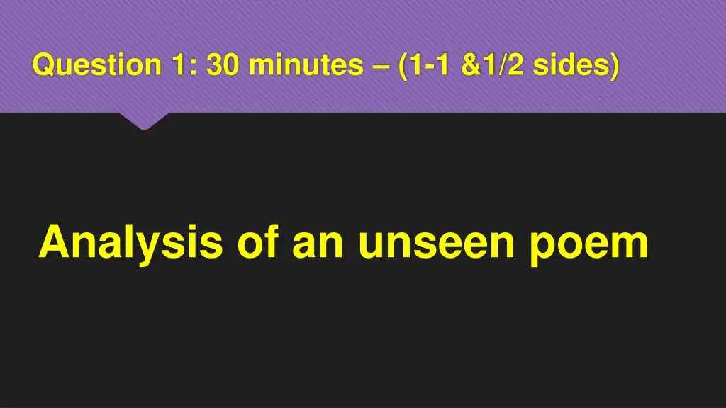 question 1 30 minutes 1 1 1 2 sides