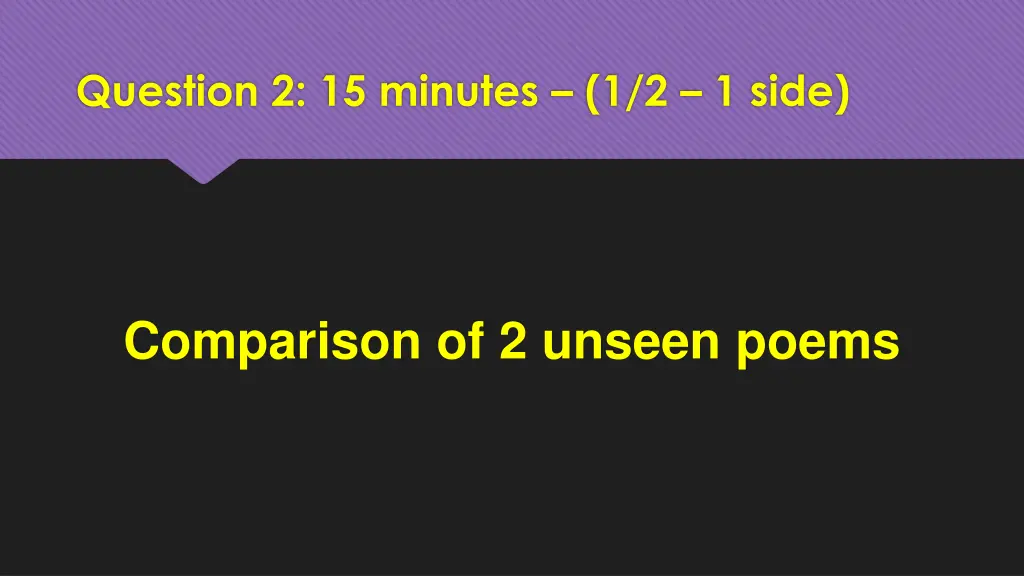 question 2 15 minutes 1 2 1 side