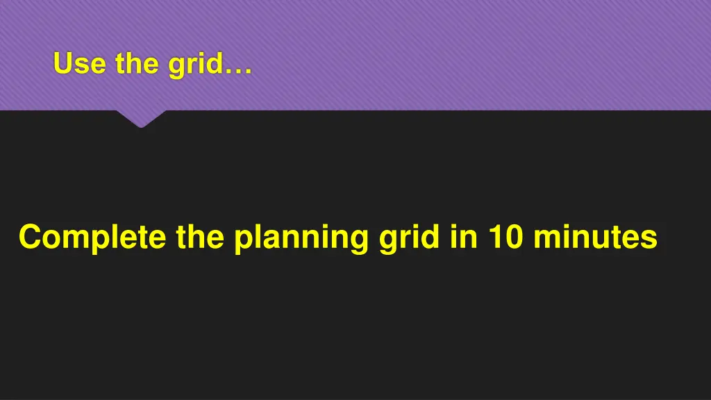 use the grid