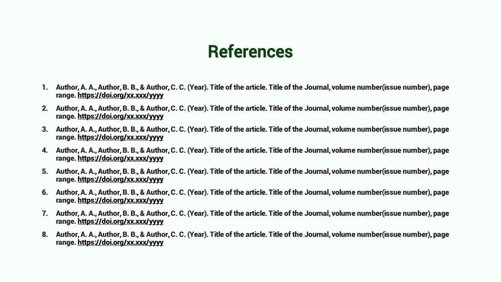 references references
