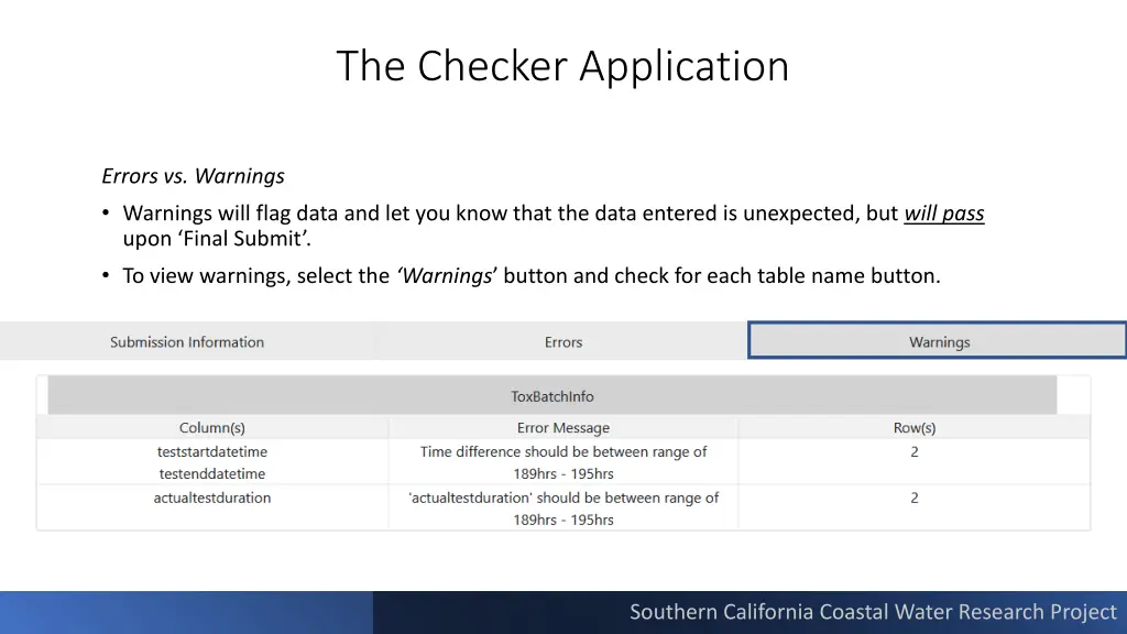 the checker application 3