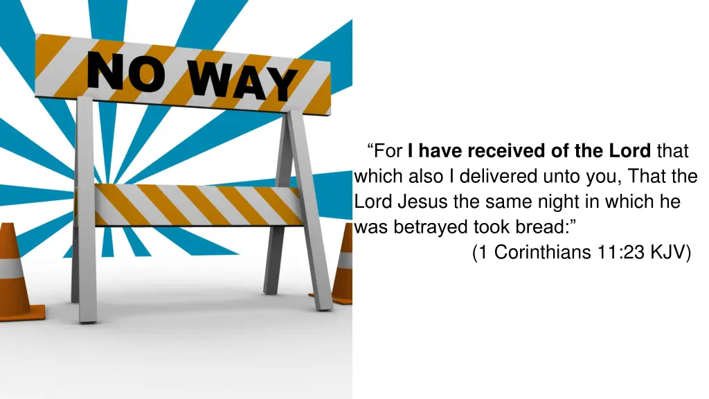 for i have received of the lord that which also
