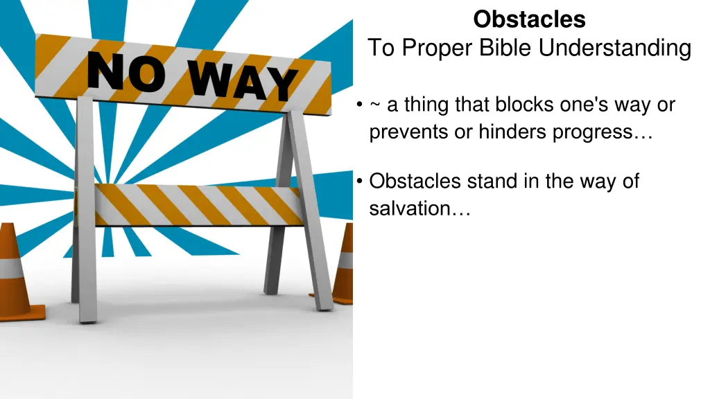 obstacles