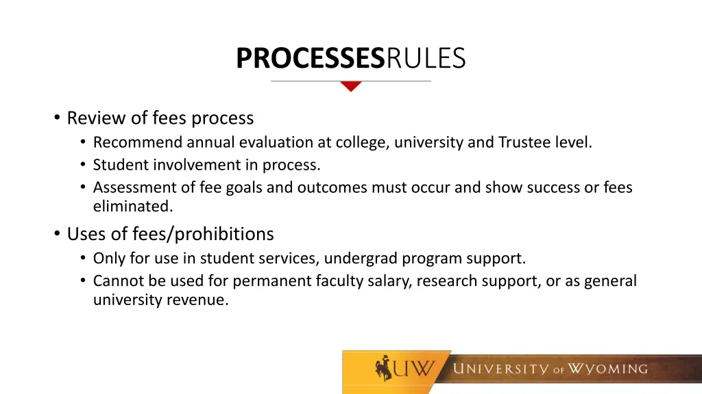 processes rules