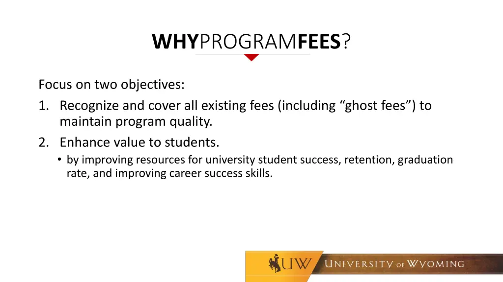 why program fees 1