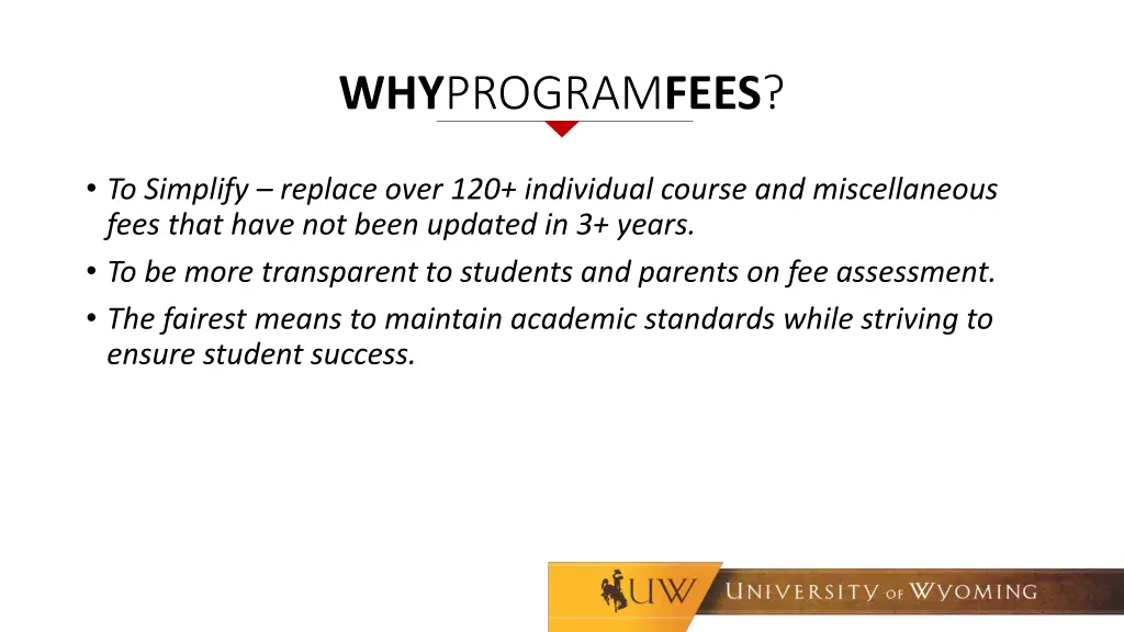 why program fees