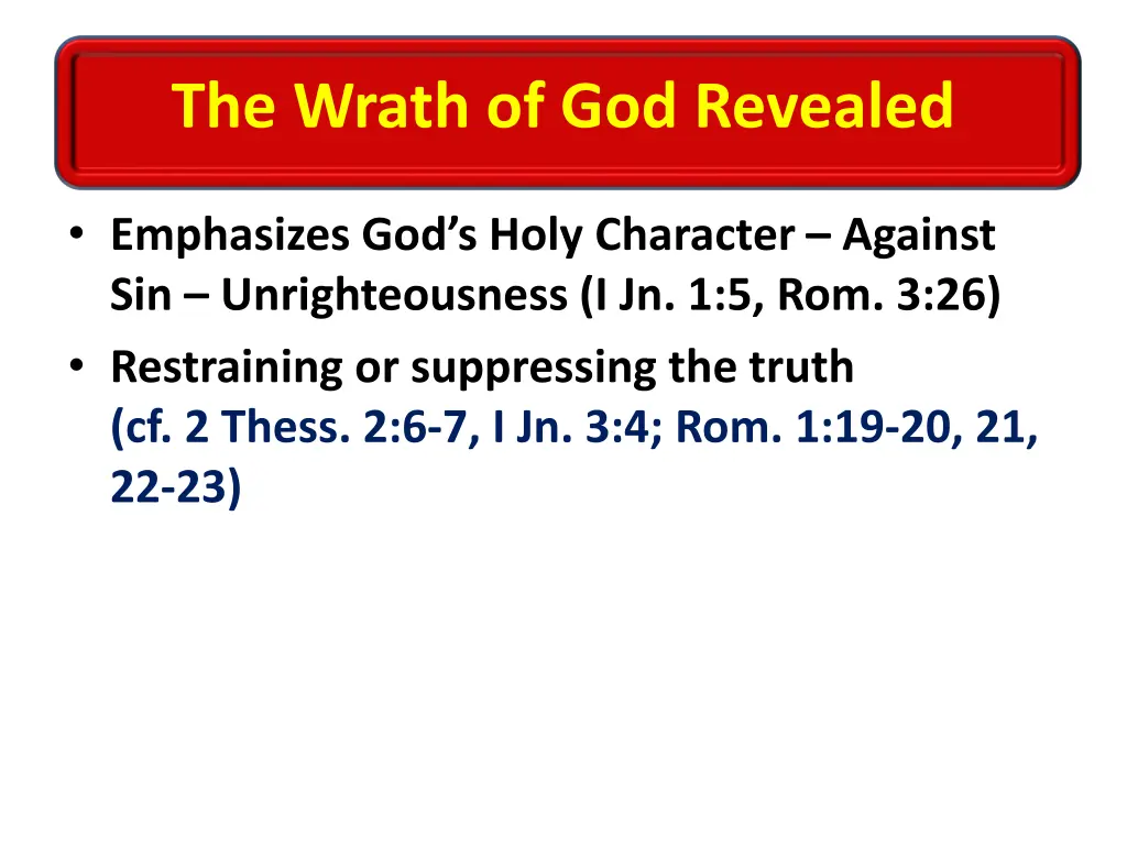 the wrath of god revealed 1