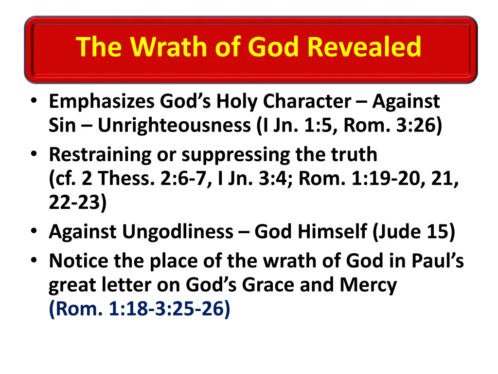 the wrath of god revealed 3