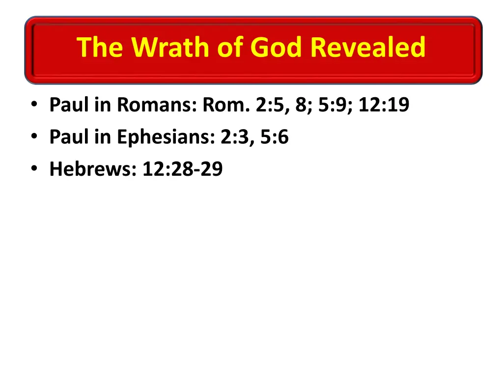 the wrath of god revealed 6