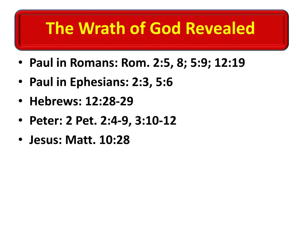 the wrath of god revealed 8