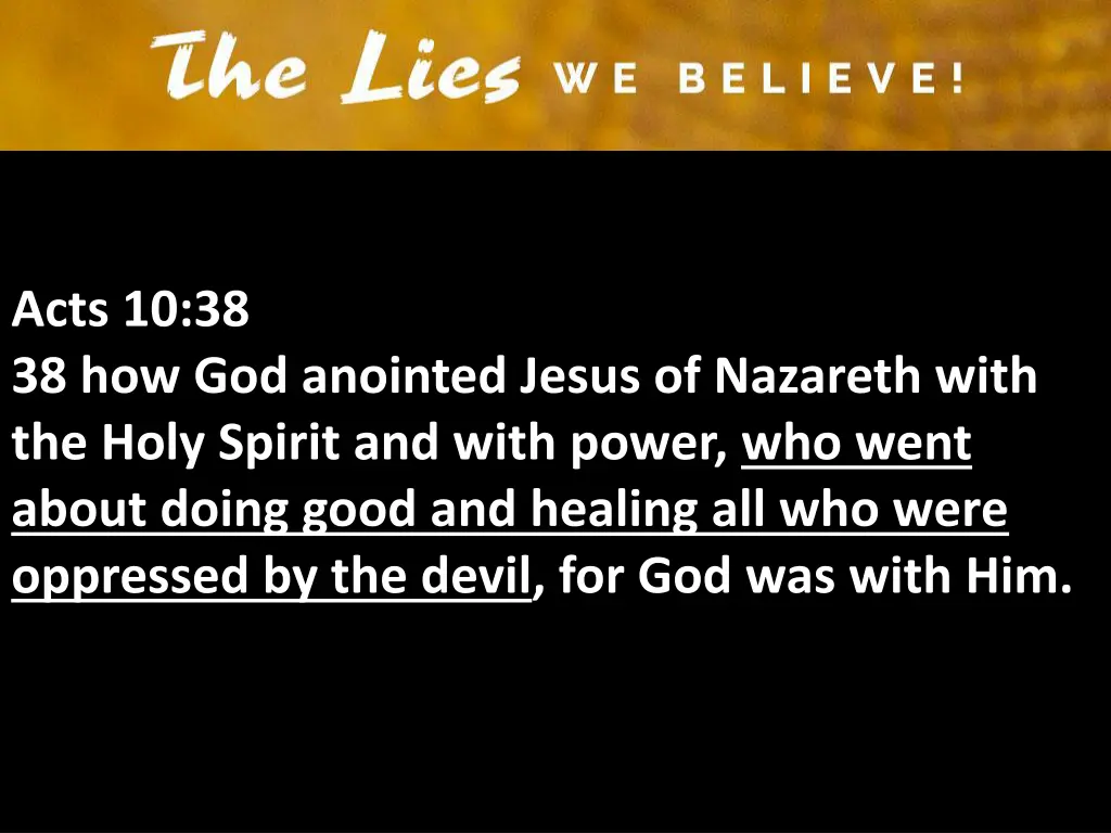 acts 10 38 38 how god anointed jesus of nazareth