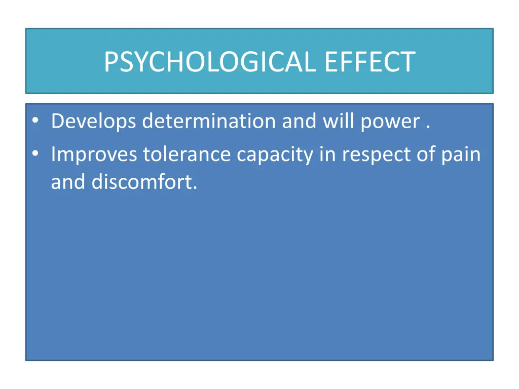 psychological effect
