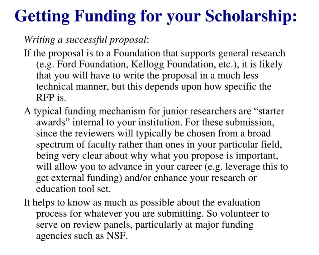 getting funding for your scholarship 1