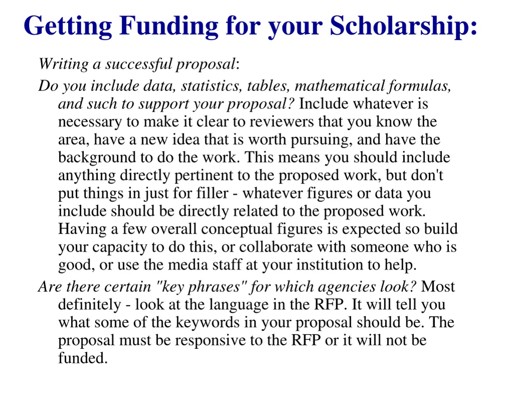 getting funding for your scholarship 2