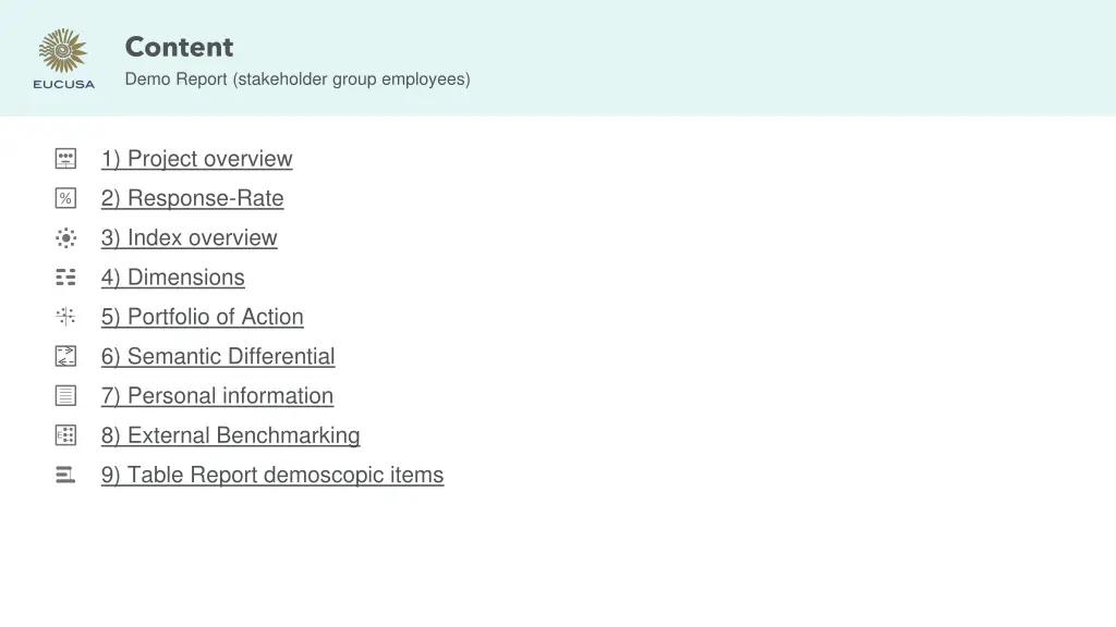 content demo report stakeholder group employees