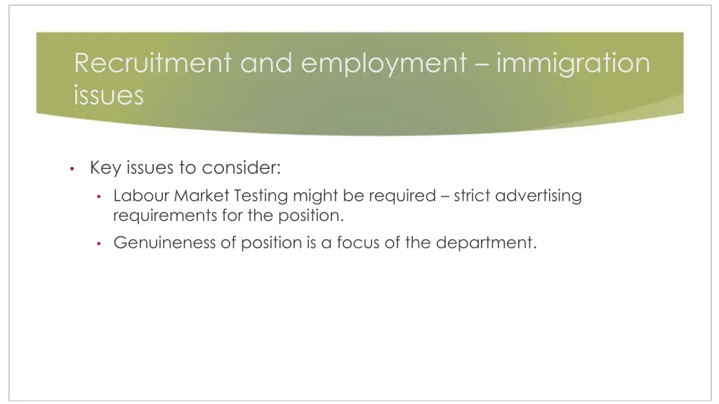 recruitment and employment immigration issues 3