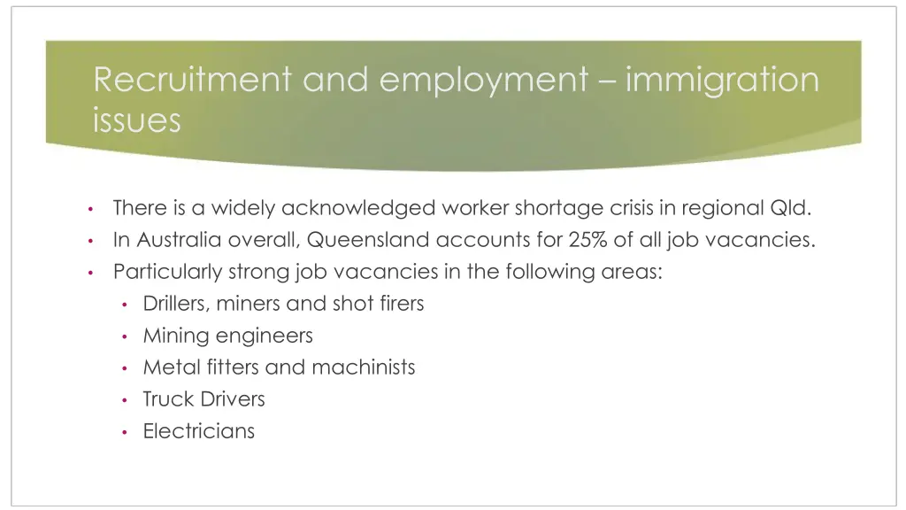 recruitment and employment immigration issues