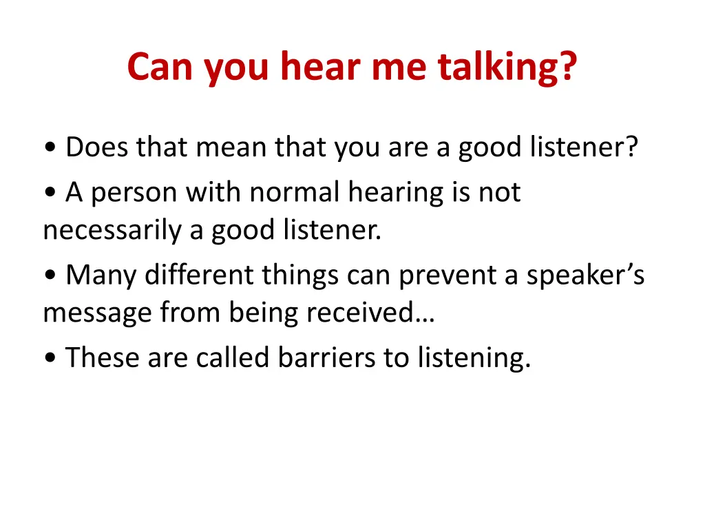 can you hear me talking