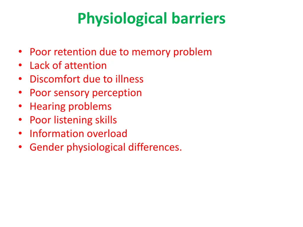 physiological barriers